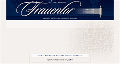 Desktop Screenshot of cafe-frauentor.de